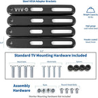 Vivo Steel Vesa Extension Mount Adapter Brackets For Screens 32 To 55 Inch Lcd Led Tv, Conversion Plate Kit For Vesa Up To 400X400Mm (Mount-Ad400B)