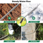 Garden Hose 50Ft, Heavy Duty Stainless Steel Water Hose With 10 Functional Nozzles, No Kink, Lightweight And Flexible, Easy To Use And Store, Strong And Sturdy, Suitable For Yard And Lawn