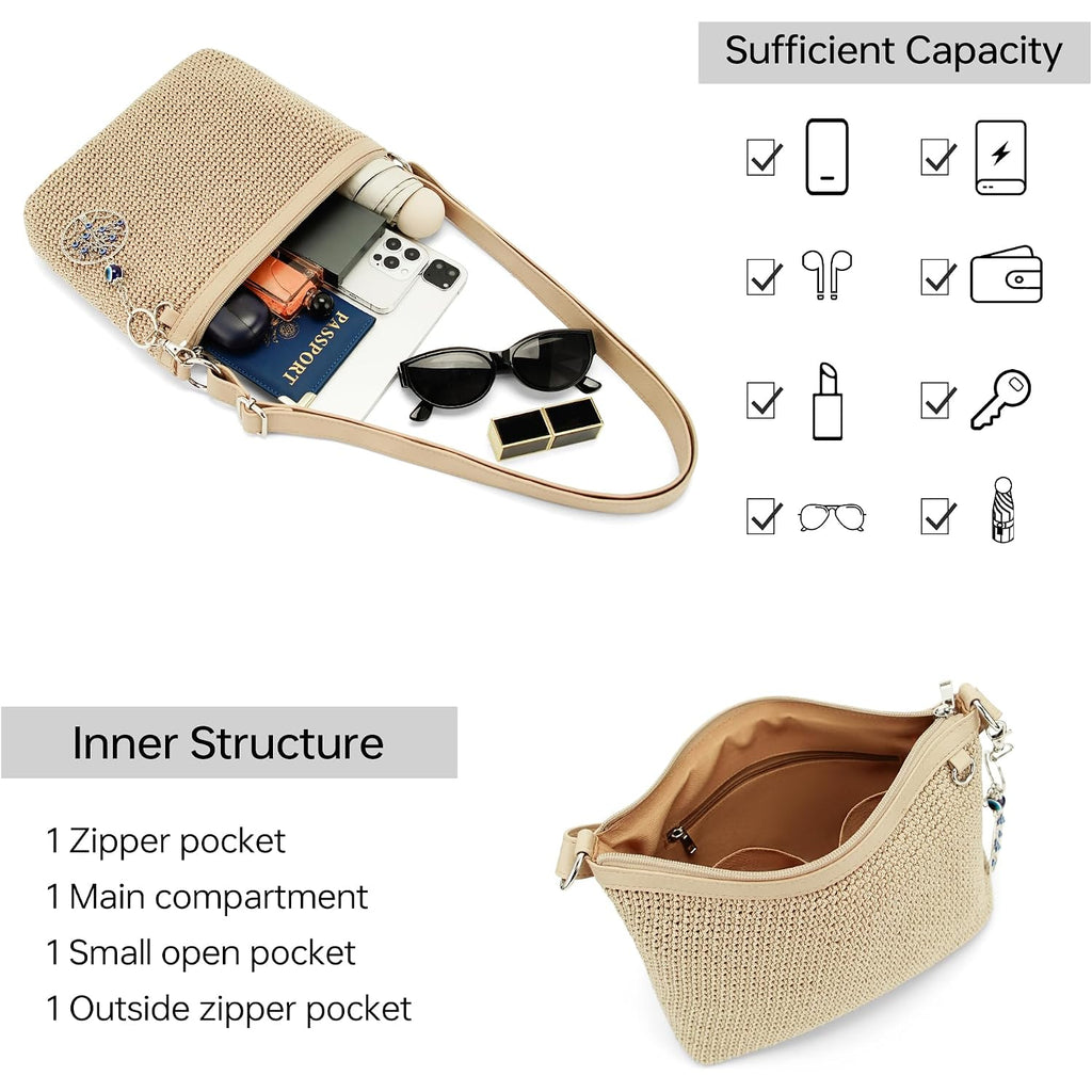 Crochet Bag For Women Beach Purse For Women Vacation On Spring Summer