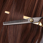 Hair Cutting Scissors Kit, Fcysy Professional Barber Shears Set with Hair Scissors Thinning Shears, Tijeras para Cortar Cabello Haircutting Sheers Hair Cut Blending Salon Scissor for Men Women Pet