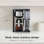 Ninja Specialty Coffee Maker | Includes 10-Cup Carafe, Fold-Away Frother, Permanent Filter & Removable, Dishwasher Safe Reservoir | 6 Brew Styles, 8 Cup To Travel Mug To Pot Sizes | Black | Cm401