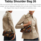 COACH Soft Quilted Tabby Shoulder Bag 26
