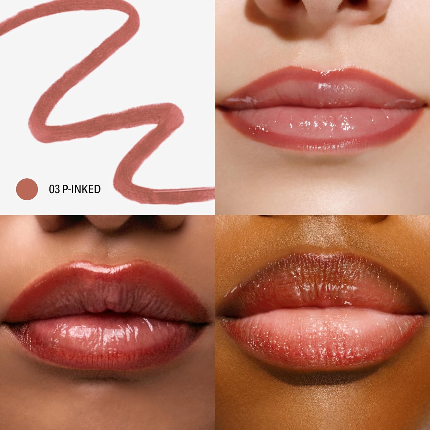 Sacheu Lip Liner STAY-N Peel Off Lip Stain — Long Lasting Waterproof Lip Tint with Hyaluronic Acid & Vitamin E — Transfer Proof Matte Finish, Vegan & Cruelty-Free (p-INKED)