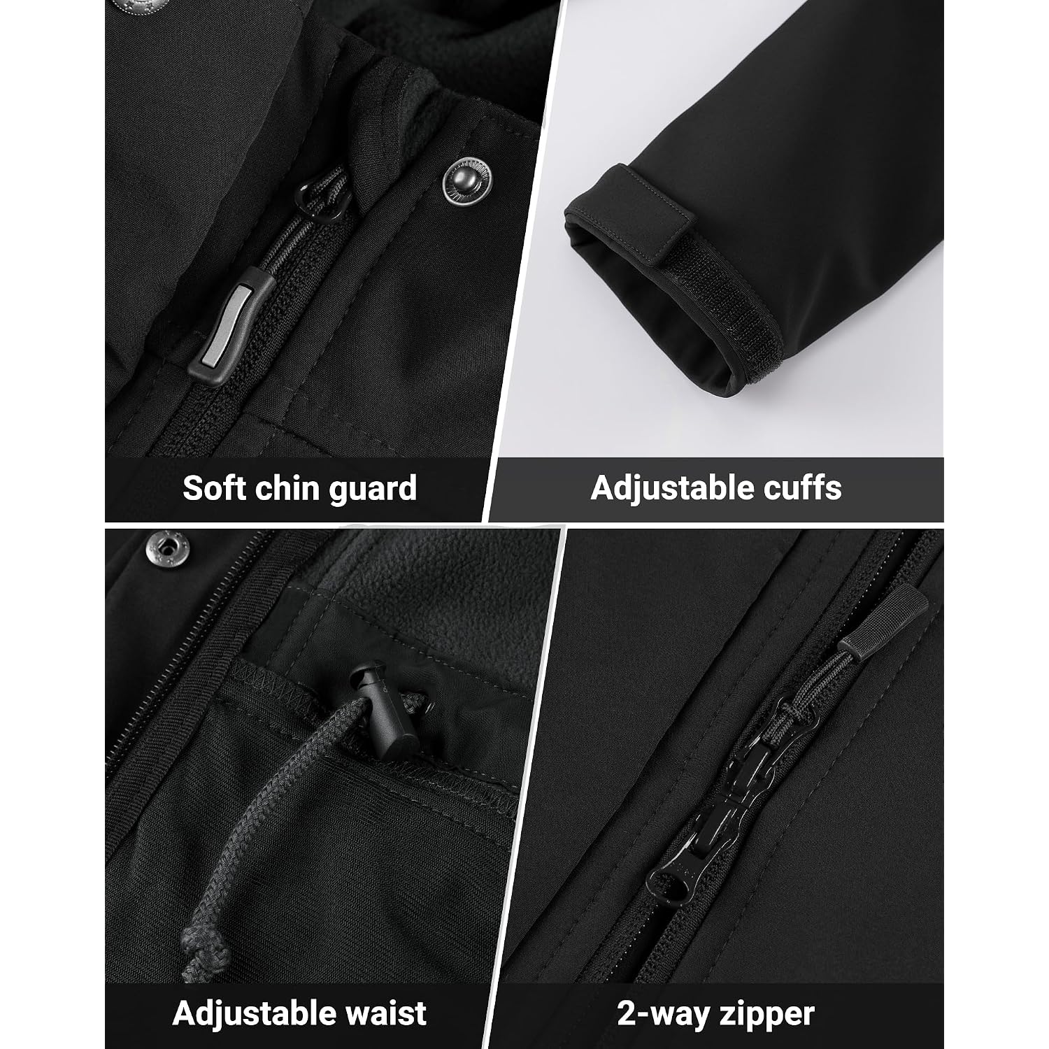 Outdoor Ventures Women'S Lightweight Waterproof Fleece Lined Hooded Softshell Rain Jacket, Warm Windbreaker Long Coat
