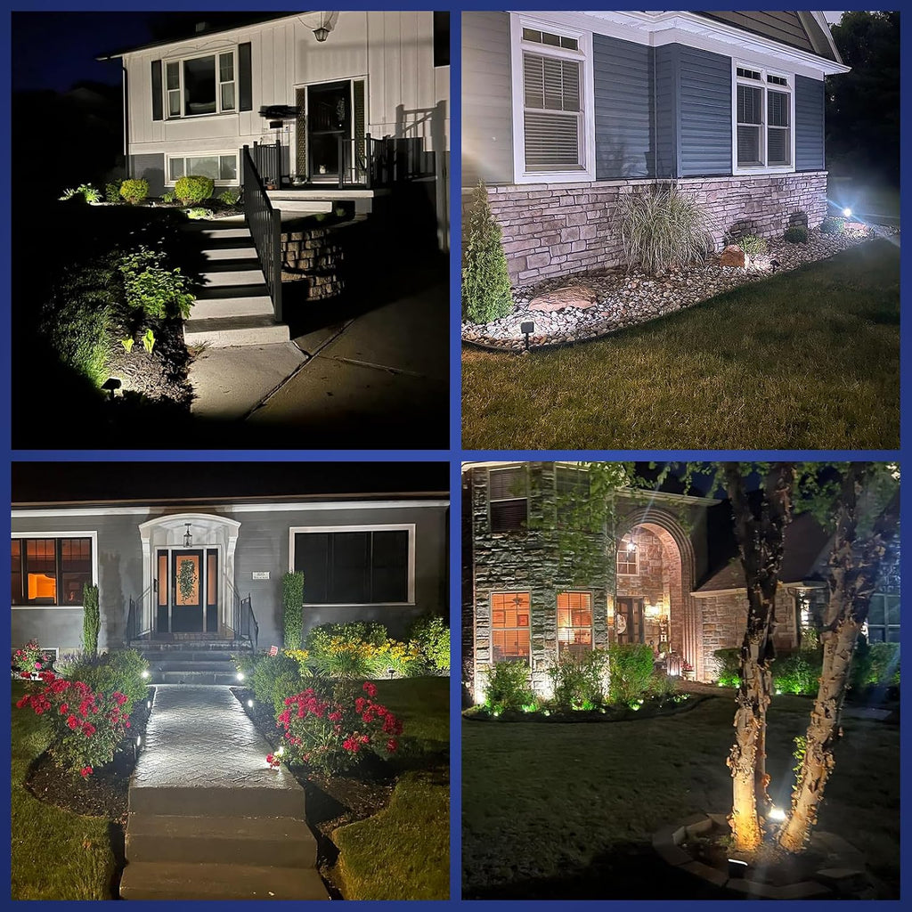 Nymphy Solar Lights Outdoor Waterproof Ip68, 56 Led 3 Lighting Modes Solar Powered Garden Yard Spot Solar Lights For Outside Landscape- 4 Pack (Cool White)