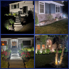 Nymphy Solar Lights Outdoor Waterproof Ip68, 56 Led 3 Lighting Modes Solar Powered Garden Yard Spot Solar Lights For Outside Landscape- 4 Pack (Cool White)