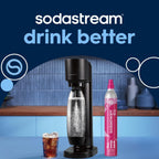 Sodastream Gaia Sparkling Water Maker Bundle, Black