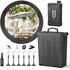 Portable 4 Gallon Misting System With 15000Mah Rechargeable Pump, 33Ft Hose – Powerful Outdoor Water Bucket Misters For Outside Patio Cooling, Backyard, Canopy, Camping, Umbrella, Sports, Greenhouse