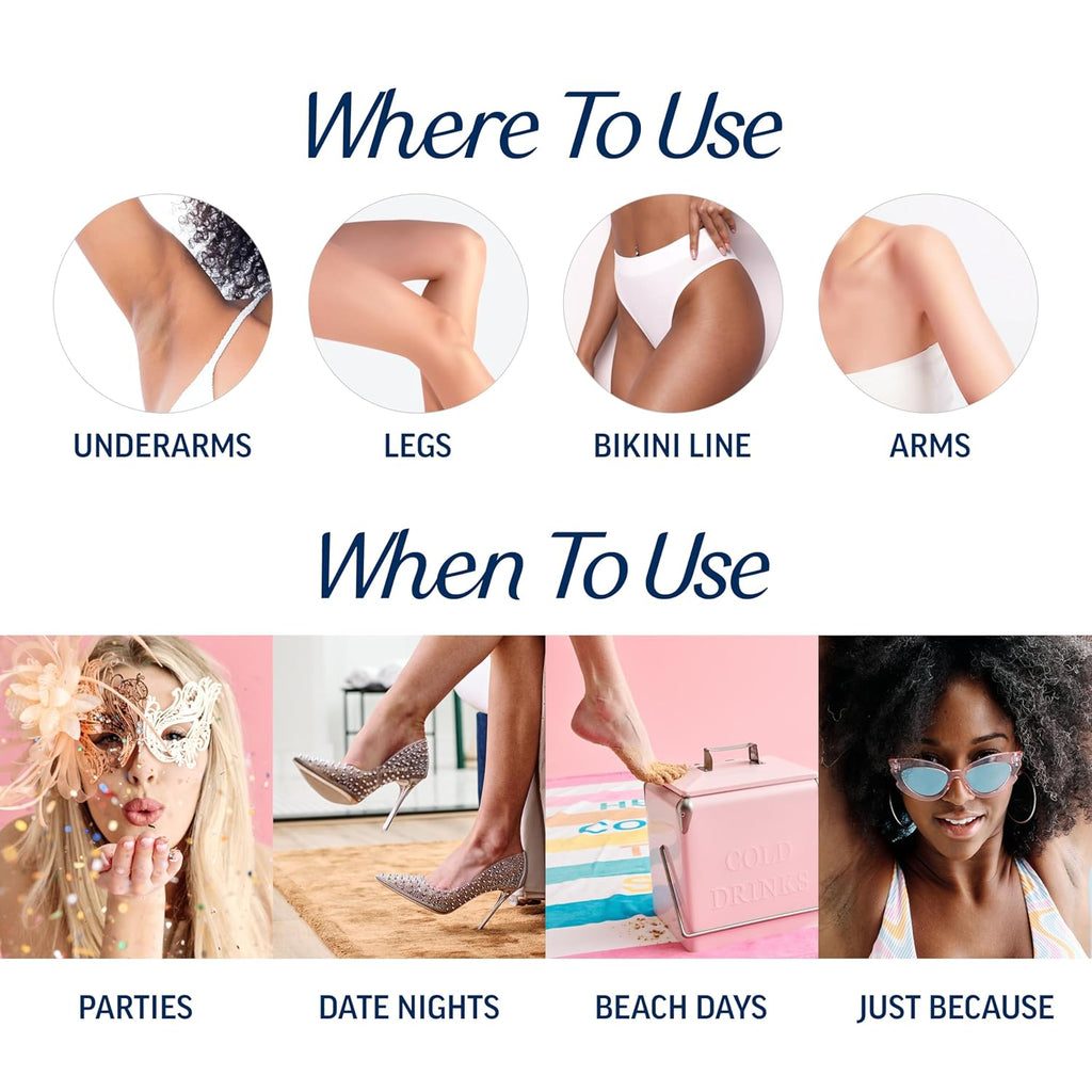 VEET Ready-To-Use Waxing Kit For Women, Wax Strips For Body Hair Removal, Wax Kit For Legs and Body, Personal Care Product, Hair Remover, 40ct Waxing Strips (20 Double-Sided), 4ct Body Wipes