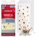 Catchmaster Cricket Xl Giant Glue Boards 6-Pk, Adhesive Bug Catcher Cricket Traps Indoor, Sticky Trap For Inside Your Home, Bulk Insect Killer, Insect Traps For House & Garage, Pest Control For Home