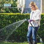 Garden Hose Water Hose – 100Ft Lightweight Flexible Outdoor Hose, Kink-Free, Weather Resistant, 3/4” Metal Fittings, 10-Function Spray Nozzle For Yard Car Wash