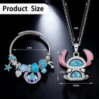 Cute Necklace Bangle Set for Women Gifts Trendy Stuff Jewelry Gifts For Women Sister Niece Daughter Granddaughter