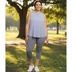 NEW YOUNG 3 Pack Plus Size Leggings for Women X-Large-4X,Capri Leggings for Women High Waisted Tummy Control Yoga Pants