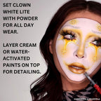 Mehron Makeup Clown White Lite | Professional Face Paint & Body Paint | White Cream Face Paint For Clown Makeup, Stage, Film, Cosplay, Mime, & Halloween 2 Oz (56G) | Made In The Usa