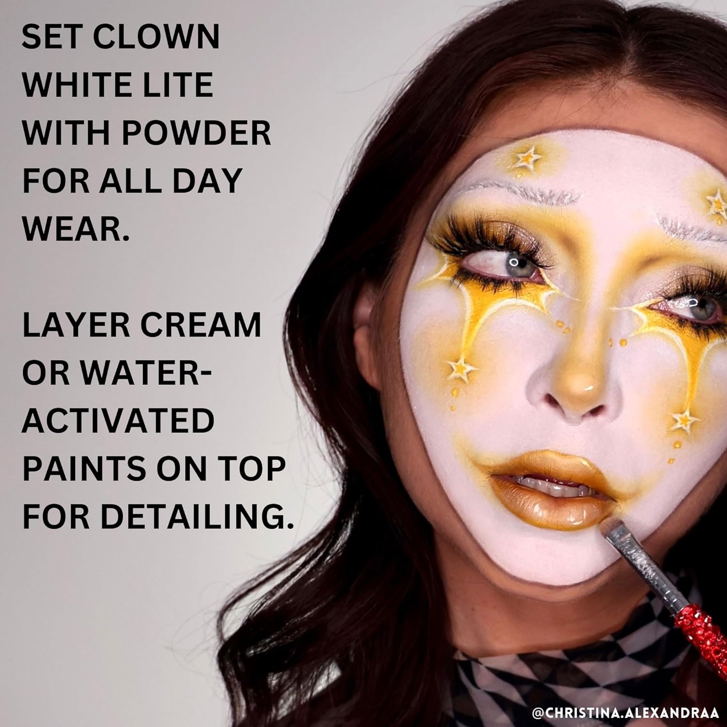 Mehron Makeup Clown White Lite | Professional Face Paint & Body Paint | White Cream Clown Makeup, Stage, Film, Cosplay, Mime, & Halloween 7 oz (198 g)