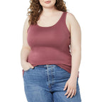 Amazon Essentials Women'S Plus Size Slim Fit Scoop Neck Tank Top, Multipacks