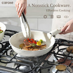 Carote 19Pcs Pots And Pans Set, Nonstick Cookware Set Detachable Handle, Induction Kitchen Cookware Sets Non Stick With Removable Handle, Rv Cookware Set, Oven Safe