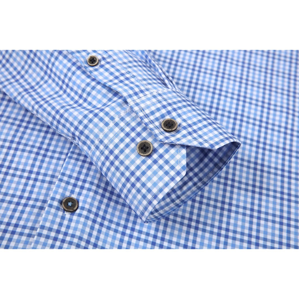 Alex Vando Mens Button Down Shirts Wrinkle Free 4-Way Stretch Print Business Casual Shirt