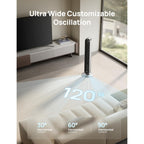 Dreo Smart Tower Fan For Bedroom, 120° Oscillating Fan, 20Db Quiet Dc Motor | 28Ft/S Airflow, 12 Speeds, 4 Modes Bladeless Standing Fan, 12H Timer Cooling Fan For Home, Living Room, App & Alexa Control