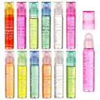 Expressions girl 12pc Roll-On Lip Gloss Set with Carrying Case – Fruity Non-Toxic Glossy Lip Makeup for Kids & Teens | Kid-Friendly Party & Best Friends Gift Set for Girls – So Fun