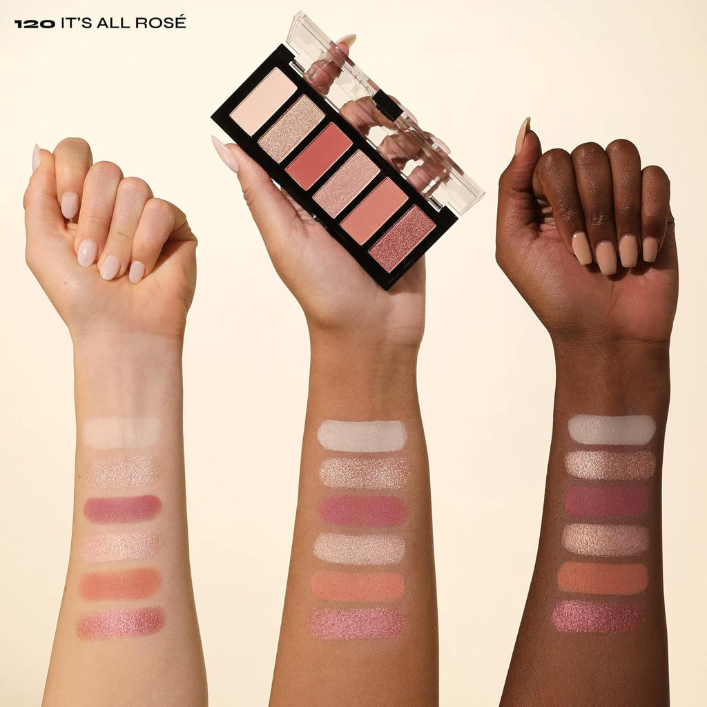 Milani Gilded Mini Eyeshadow Palette with 6 Matte & Shimmer Hues - It's All Ros√©