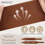 XZQTIVE Women Wide Elastic Waist Belt for Dresses Fashion Cinch Belts Stretchy Waistband with Gold Buckle