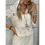 Gorglitter Women'S Lace Cardigan Jacket Zip Up Crochet Sheer Vacation Cruise Going Out Long Sleeve Hooded Tops