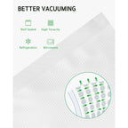 Syntus Vacuum Sealer Bags, 150 Gallon 11" X 16" And Quart 8" X 12" And Pint 6" X 10" Commercial Grade Precut Bag, Bpa Free Food Vac Bags For Storage, Meal Prep Or Sous Vide