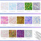 DAGEDA Body Glitter Gel, Roll-on Face Glitter for Mermaid Makeup Festival Rave Accessories, Holographic Hair Glitter Gel,Body Shimmer Halloween Makeup for Rave Party (Sparkling Pink)