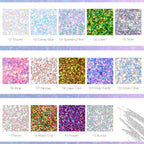 Body Glitter Gel, Roll-On Face Glitter For Mermaid Makeup Festival Rave Accessories, Holographic Hair Glitter Gel,Body Shimmer Halloween Makeup For Rave Party (Sparkling Pink)