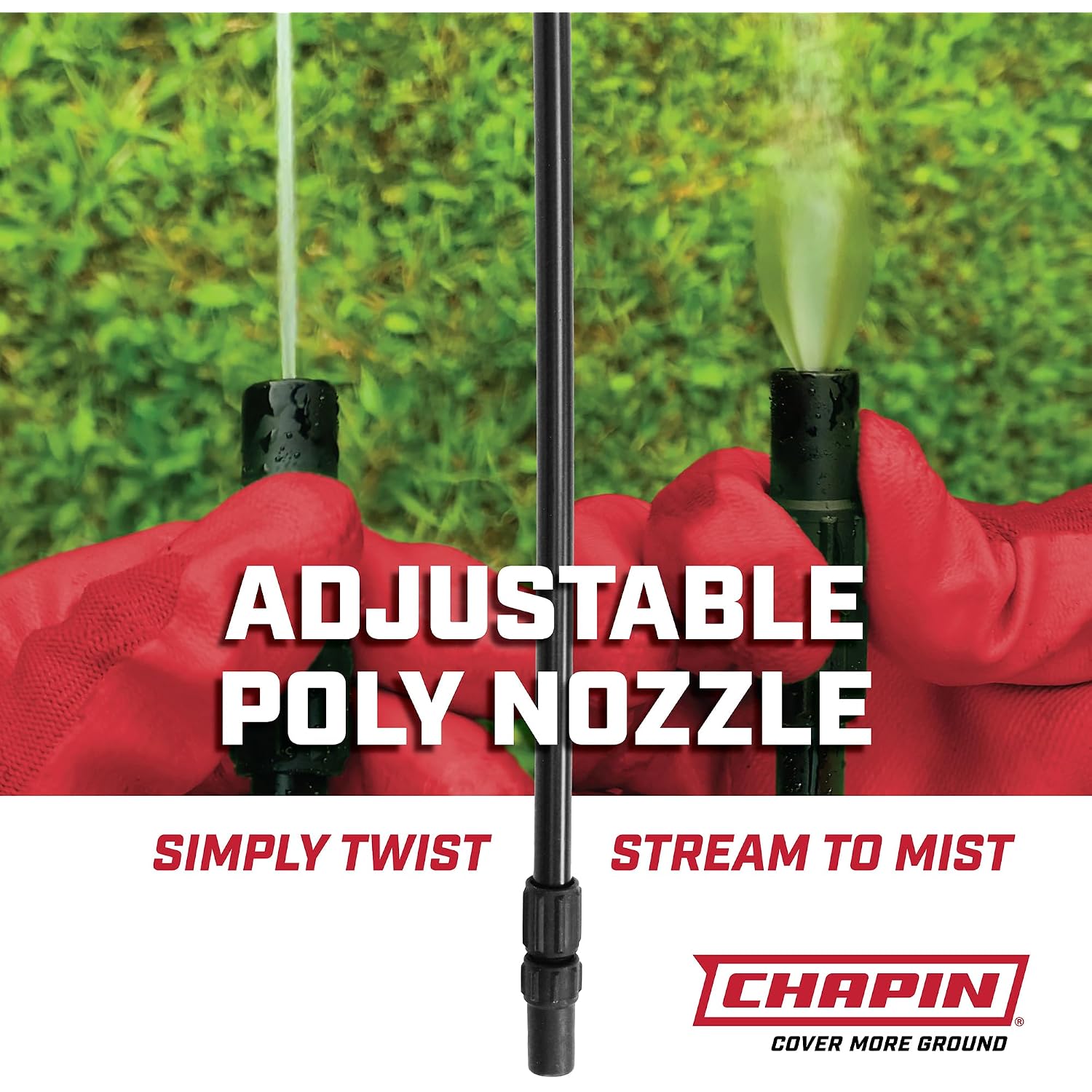 Chapin 1-Gallon Pump Sprayer, Foaming Nozzle For Visible Coverage, 2 Pack | Foaming Nozzle Improves Coverage For Weeds, Pests And Fertilizers; 12-In Wand, Palm-Grip Shut-Off And Reinforced Hose