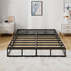 Snaye Queen Size Box Spring Bed Base 9 Inch, 3000Lbs Heavy Duty Box Spring Queen Metal Mattress Foundation, Tool-Free Easy Assembly, Noise Free | Tool-Free Assembly, Noise Free, 3000Lbs Heavy Duty