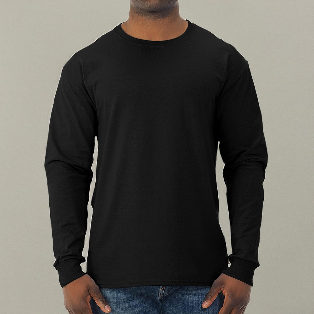 Jerzees Mens Dri-Power Cotton Blend Long Sleeve Tees, Moisture Wicking, Odor Protection, Upf 30+, Sizes S-3X