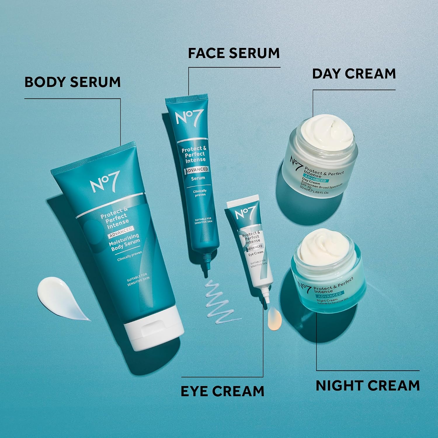 No7 Protect & Perfect Intense Advanced Serum - Anti-Aging Face Serum That Visibly Smoothes & Firms Fine Lines And Wrinkles - Formulated With Hyaluronic Acid And Matrix 3000+ Technology (1.69 Fl Oz)