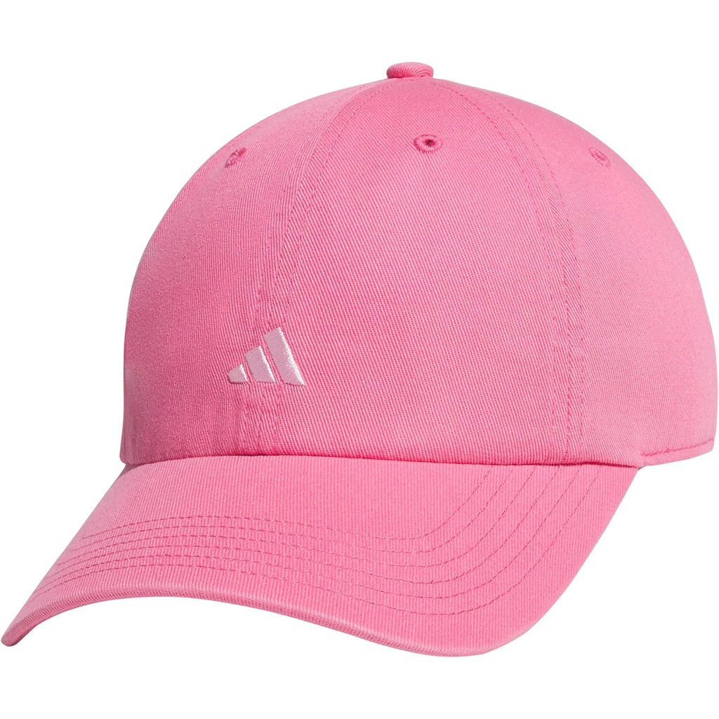 adidas Women's Saturday Hat – Relaxed Fit Strapback Baseball Cap Pink Fusion/Clear Pink/3