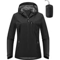 Outdoor Ventures Packable Rain Jacket Women Lightweight Waterproof Raincoat With Hood Cycling Bike Jacket