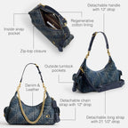 COACH Soft Quilted Leather Pocket Juliet Bag 30