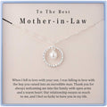 Burning Love Mother in Law Necklace Mom Gifts Mother Daughter Necklace Sterling Silver Circle Necklaces for Mother in Law Gifts Christmas Holiday Jewelry