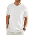 Eklentson Men'S Cotton Crewneck T-Shirts Short Sleeve Plain Tee Moisture Wicking Casual Tshirts Solid Color