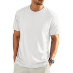 Eklentson Men'S Cotton Crewneck T-Shirts Short Sleeve Plain Tee Moisture Wicking Casual Tshirts Solid Color