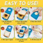 Sandwich Cutter And Sealer - Stainless Steel Decruster Sandwich Maker - Peanut Butter And Jelly Crustless Sandwich Bread Pancake Maker Cookie Cutter For Kids Children Boys Girls