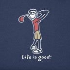 Life Is Good Men'S Crusher Tee Shirt, Short Sleeve Cotton Graphic T-Shirts, Golf Jake