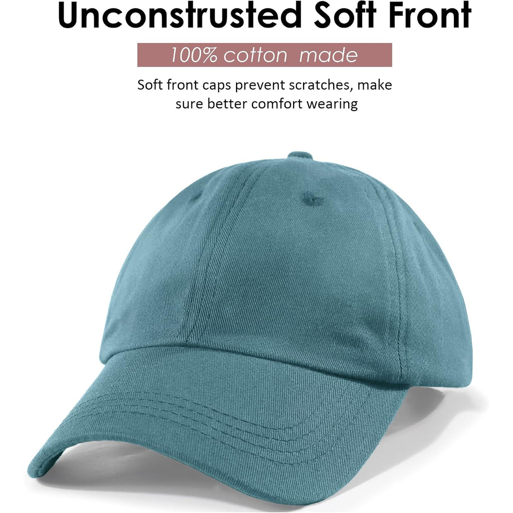 Womens Satin Lined Unstructured Baseball Cap Unisex Silk Lining Washed Cotton Adjustable Vintage Dad Hat Green