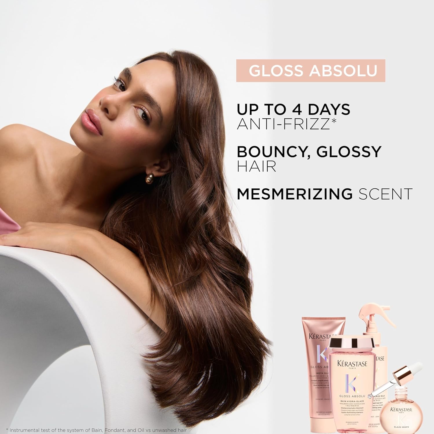 Kerastase Gloss Absolu High-Shine Anti-Frizz Shampoo - Cleanses & Reveals Ultimate Shine, For Glossy & Bouncy Hair