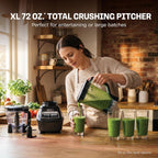 Ninja Kitchen System | All-in-One Food Processor & Blender for Smoothies | Includes Pitcher, (2) 16 oz. To-Go Cups & 8-Cup Bowl | Makes Salsa, Dough, Shakes, & Frozen Drinks | 1500W | Black | BL770