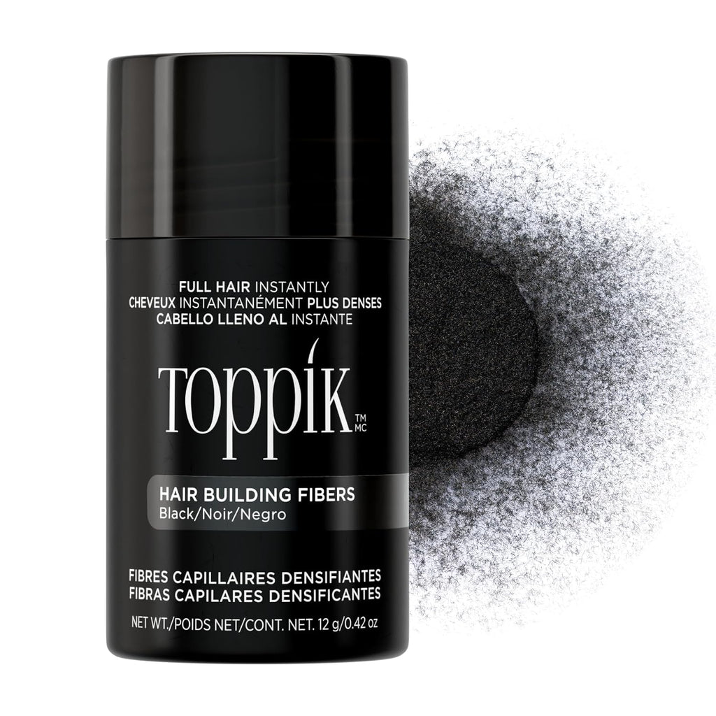 Toppik Hair Building Fibers, Fill In Fine Or Thinning Hair Instantly Thicker, Fuller Looking Hair 9 Shades,4 Size Options