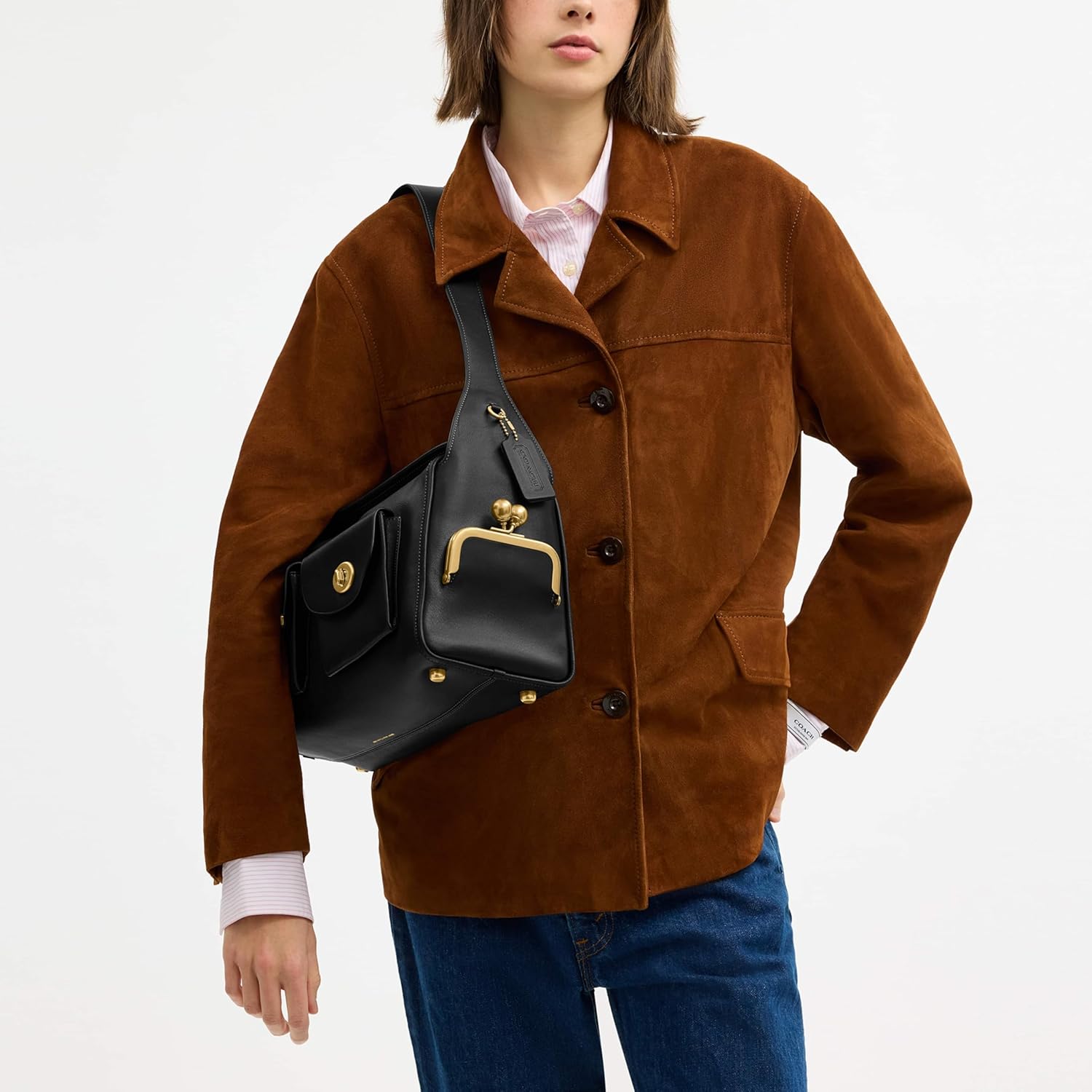 Coach Women's Coach Turnlock Haversack Bag