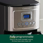 Cuisinart 12-Cup Coffee Maker, Programmable Perfectemp Thermal Carafe Coffee Machine With 1-4 Cup Setting, Brew Strength Control And Brew Pause, Stainless Steel, Dcc-3400Nas, Silver