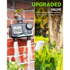 Rainpoint Water Timer For Garden Hose - 2 Zone Sprinkler Timer With Rain Delay/Manual Watering/Automatic Irrigation For Yard Lawn