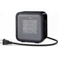Amazon Basics Ceramic Portable Mini Space Heater For Office Desk, Indoor Use, Fast Heating, Energy Efficient, 500W, With Tip-Over Protection, Lightweight 1.4 Lbs, Black, 5.87"D X 3.15"W X 5.95"H